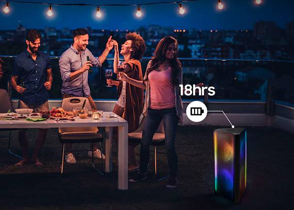Torre de sonido Samsung Sound Tower MX-ST50B - Batería integrada Torre de sonido Samsung Sound Tower MX-ST50B Batería integrada