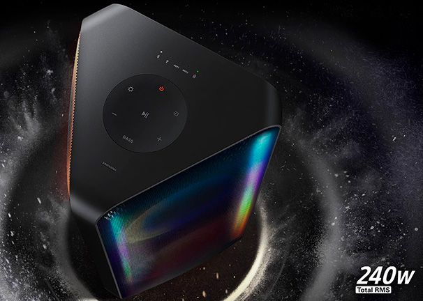 Torre de sonido Samsung Sound Tower MX-ST50B precio. 240 vatios de potencia
