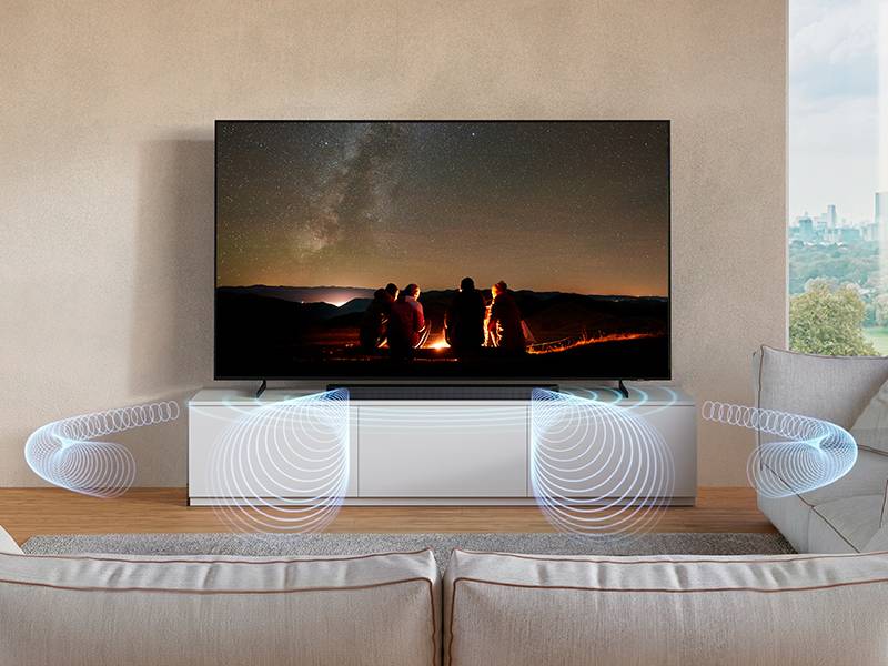 Barra de sonido Samsung HW-QS90H/XC Sonido más potente con 7.1.2 canales Full Surround real