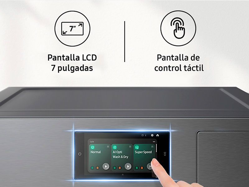 Lavadora Samsung WF90F09C4SU3 AI Home (Lavado)