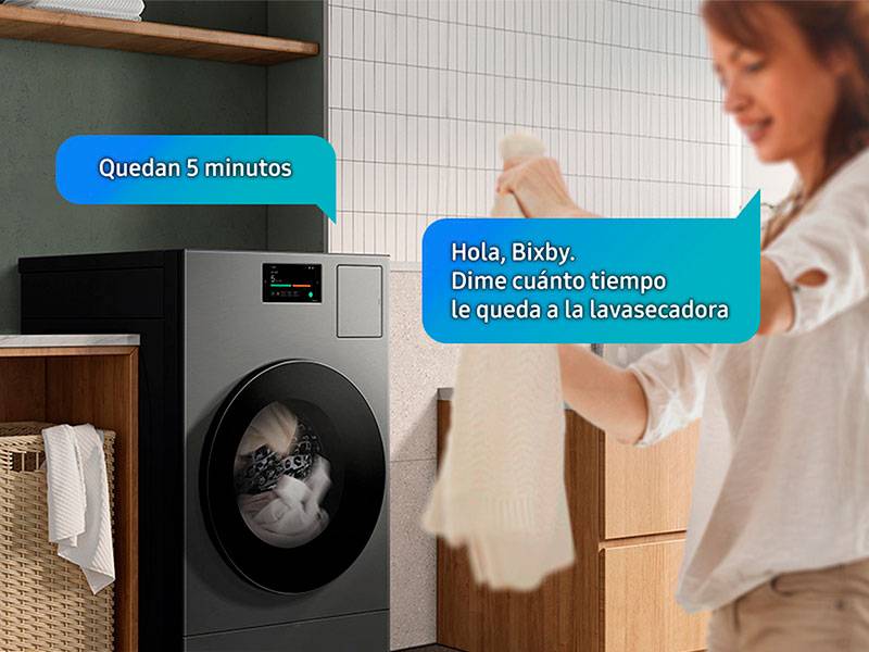 Lavadora Samsung WF90F09C4SU3 - Control por voz (Lavado) Lavadora Samsung WF90F09C4SU3 Control por voz (Lavado)