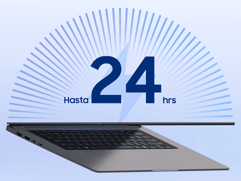 Portátil Samsung Galaxy Book6 16 GB, 512 GB - Autonomía para jornadas maratonianas Portátil Samsung Galaxy Book6 16 GB, 512 GB Autonomía para jornadas maratonianas
