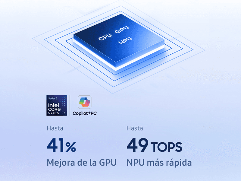 Portátil Samsung Galaxy Book6 16 GB, 512 GB - Rendimiento superior sin interrupciones Portátil Samsung Galaxy Book6 16 GB, 512 GB Rendimiento superior sin interrupciones