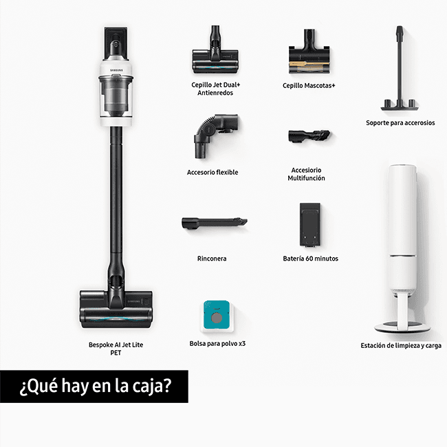 Aspiradora Samsung Bespoke AI Jet Lite VS80F28DLP/WA Aspiradora Samsung Bespoke AI Jet Lite VS80F28DLP/WA