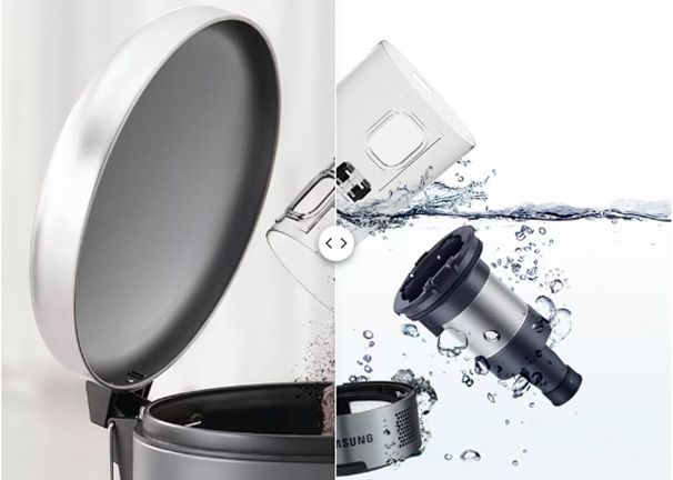 Samsung Jet 75E Pet precio. Limpieza sencilla, solo con agua
