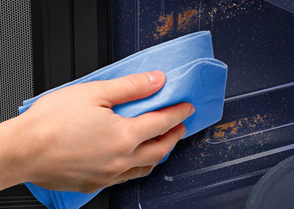 Microondas Samsung MG23T5018CWEC Interior fácil de limpiar