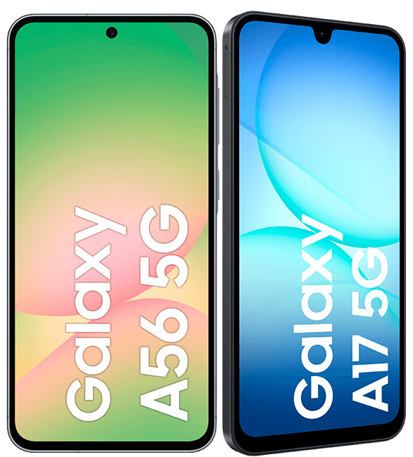 Samsung Galaxy A56 5G 256 GB negro + Galaxy A17 5G 128 GB negro Samsung Galaxy A56 5G 256 GB negro + Galaxy A17 5G 128 GB negro