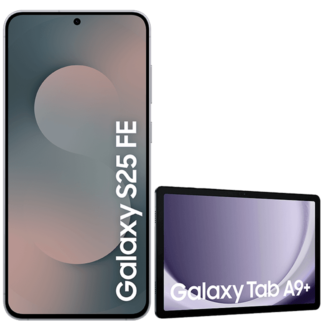 Samsung Galaxy S25 FE 128 GB negro + Galaxy Tab A9+ gris Samsung Galaxy S25 FE 128 GB negro + Galaxy Tab A9+ gris