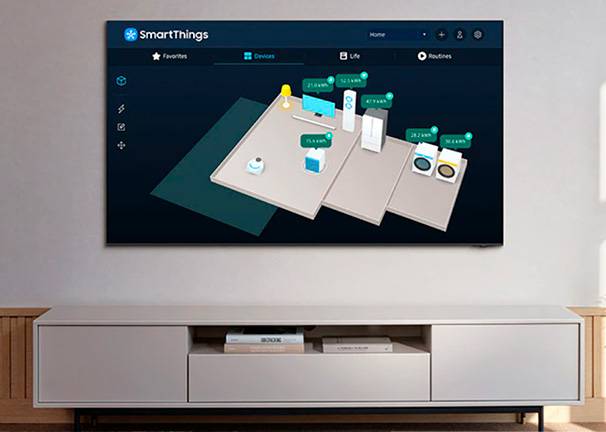 Samsung TQ65Q60DAUXXC - Controla tu casa con SmartThings Samsung TQ65Q60DAUXXC Controla tu casa con SmartThings