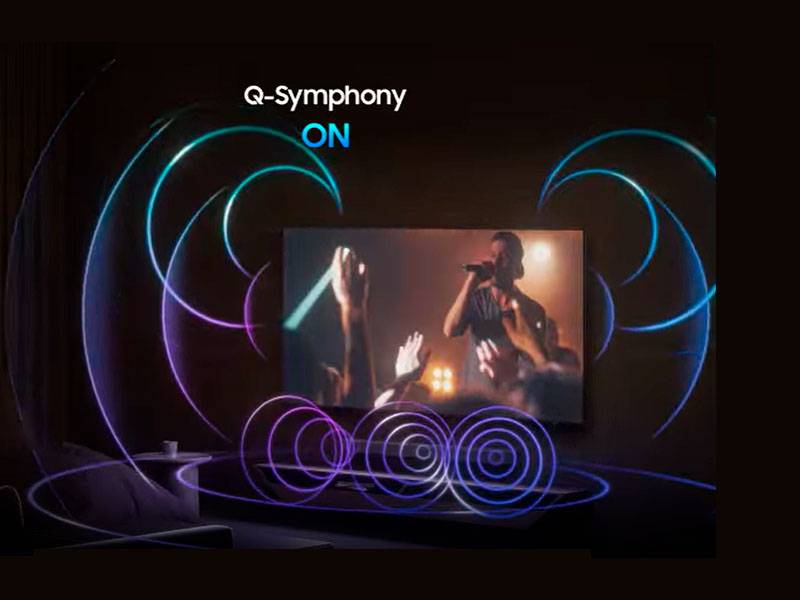 Samsung TU55U7025FKXXC - Escucha todos los altavoces. Q-Symphony Samsung TU55U7025FKXXC Escucha todos los altavoces. Q-Symphony