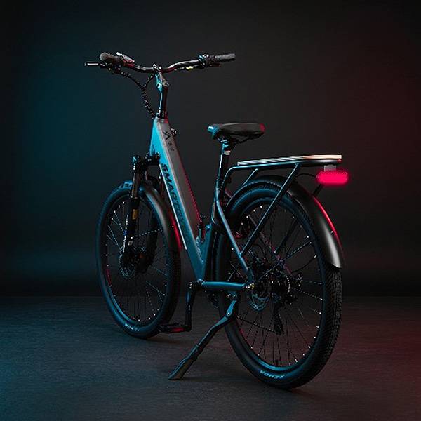 Bicicleta eléctrica SmartGyro Nómada Titán - Diseño ligero y robusto con portaequipajes trasero Bicicleta eléctrica SmartGyro Nómada Titán Diseño ligero y robusto con portaequipajes trasero