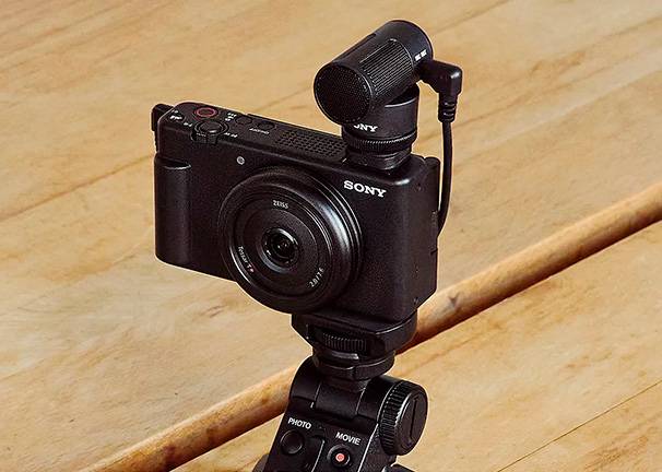 Cámara de fotos digital Sony ZV-1F Vlog con sonido de calidad