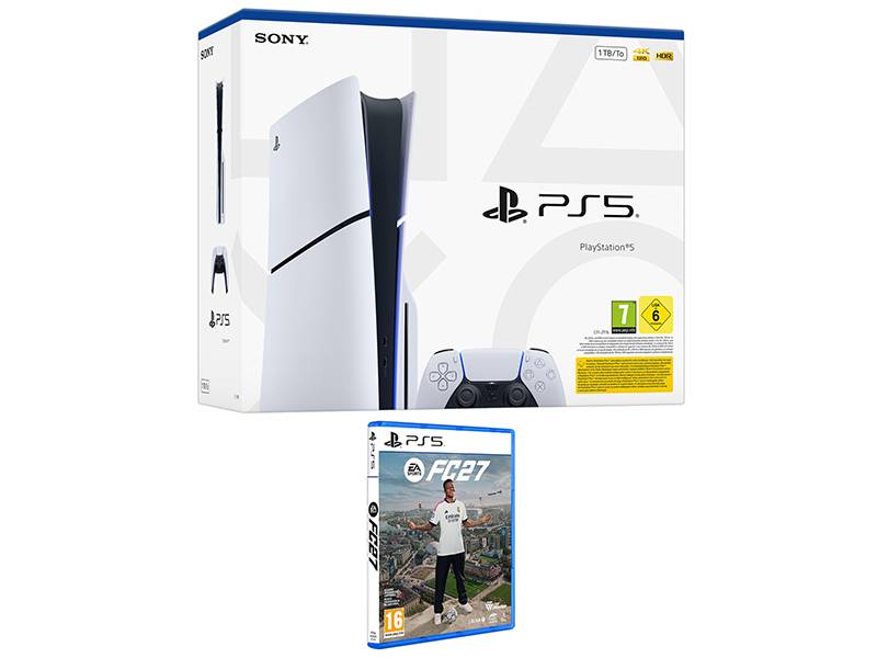 Consola PlayStation 5 + EA Sports FC 27 (pack físico) Siente un control superior en todos los modos de EA SPORTS FC 27