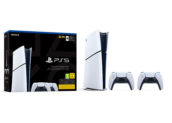 Consola PlayStation 5 Digital Edition + 2 mandos DualSense - Juegos alucinantes Consola PlayStation 5 Digital Edition + 2 mandos DualSense Juegos alucinantes