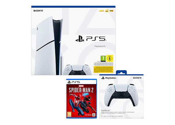 Consola PlayStation 5 + DualSense + Spider-Man 2 precio. PlayStation 5 + DualSense + Spider-Man 2