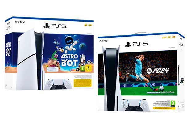 Consola PlayStation 5 + EA Sports FC 25 + Astro Bot precio. Nuevas formas de juego
