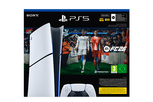 Consola PlayStation 5 (Chasis E) + EA Sports FC 26 (pack físico) - Nuevas formas de juego Consola PlayStation 5 (Chasis E) + EA Sports FC 26 (pack físico) Nuevas formas de juego