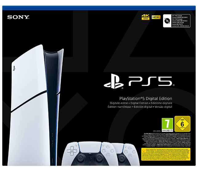 Consola PlayStation 5 Digital Edition + 2 mandos DualSense