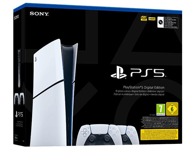 Consola PlayStation 5 Digital Edition + 2 mandos DualSense Consola PlayStation 5 Digital Edition + 2 mandos DualSense