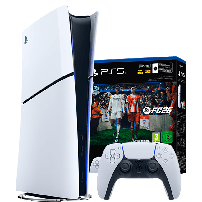Consola PlayStation 5 Digital Edition (Chasis E) + EA Sports FC 26 (digital) Consola PlayStation 5 Digital Edition (Chasis E) + EA Sports FC 26 (digital)