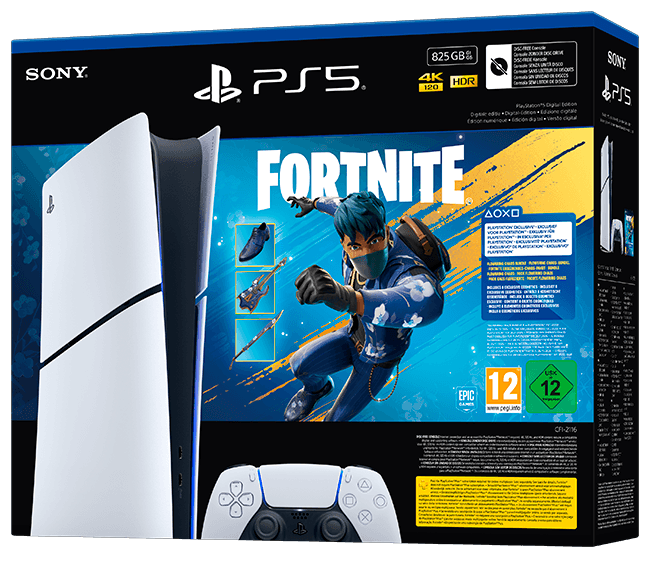 Consola PlayStation 5 Digital Edition (Chasis E) + Fortnite Flowering Chaos (digital) Consola PlayStation 5 Digital Edition (Chasis E) + Fortnite Flowering Chaos (digital)