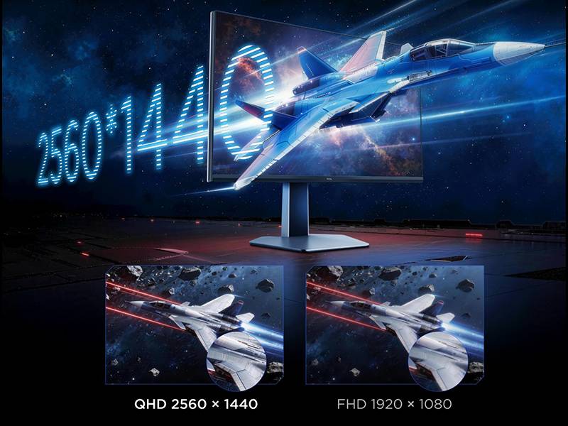 Monitor de gaming TCL 32G64 31.5'' QHD a 180Hz y 1ms GTG. Cada fotograma bajo control