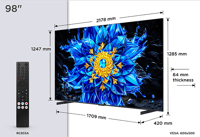 Smart TV TCL 98P8L 98'' Smart TV TCL 98P8L 98''