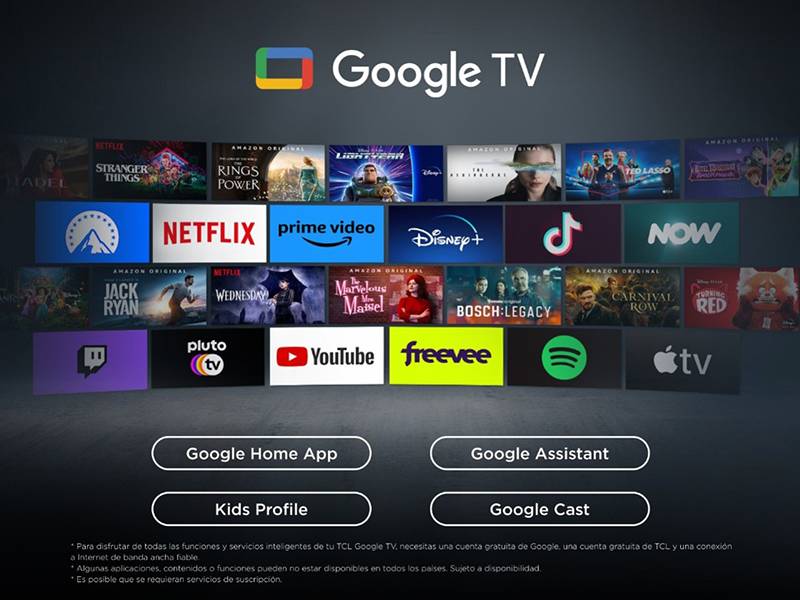Smart TV TCL 50T69C 50'' Google TV: tu contenido, a tu medida