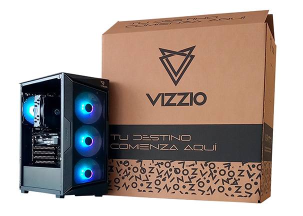 Torre de gaming Vizzio Silver i5 RTX3050 16 GB, 500 GB - Diseño único y potente con disipación de calor Torre de gaming Vizzio Silver i5 RTX3050 16 GB, 500 GB Diseño único y potente con disipación de calor