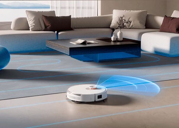 Robot aspirador Xiaomi Vacuum S20+ Navegación láser LDS. Escaneo de 360° de toda la casa y planificación automática de rutas