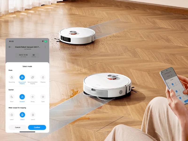 Robot aspirador Xiaomi Robot Vacuum S40 Pro Limpieza con dos almohadillas de la mopa giratorias