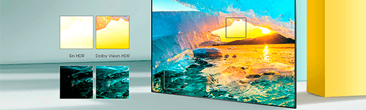 Hisense 55A7500F precio. HDR: imágenes ultra vívidas