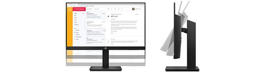 HP P24H Monitor precio. Ergonomía