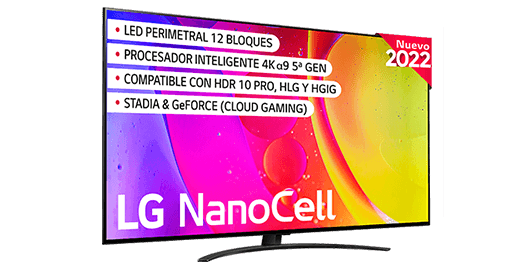 LG Smart TV 75" NANO 826QB Conectividad Inteligente ThinQAI