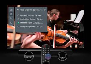 LG Smart TV 65" QNED 756RA WOW Interface: controla tu barra de sonido desde tu TV