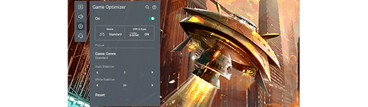 Smart TV LG 55" UP75006LF negro Entorno de juego rápido y fácil