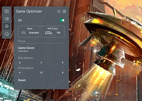 LG 43UP77006LB Entorno de juego rápido y fácil