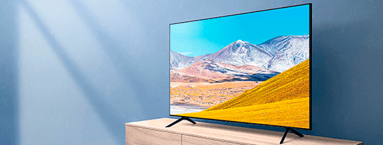 tv-samsung-55-tu8005-nitidez Crystal Display expresión de colores nítidos y vivos