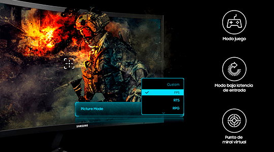 Samsung C24RG50 Monitor Gaming Exclusivo para gamers