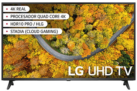Smart TV LG 55" UP75006LF negro