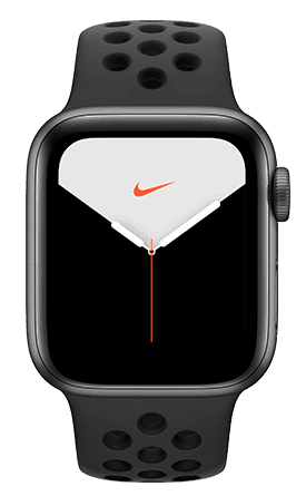 Apple Watch Nike Series 5 40mm Caja gris espacial / Correa negra