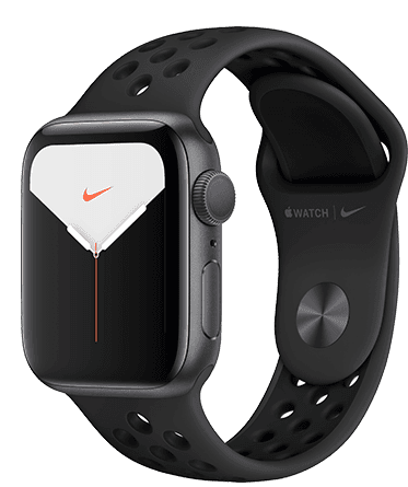 Apple Watch Nike Series 5 40mm Caja gris espacial / Correa negra Apple Watch Nike Series 5 40mm Caja gris espacial / Correa negra
