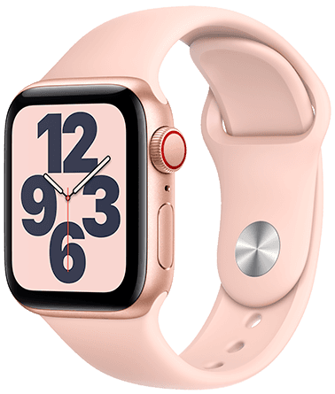 Apple Watch SE GPS + Cellular 40 mm Caja oro / Correa deportiva rosa Apple Watch SE GPS + Cellular 40 mm Caja oro / Correa deportiva rosa