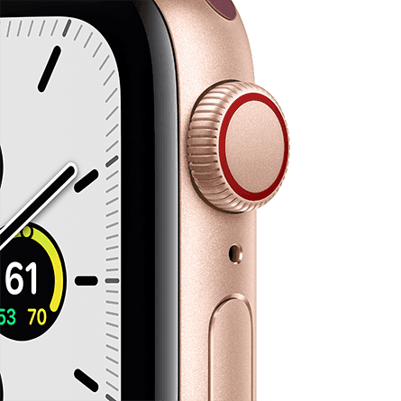 Apple Watch SE (2021) GPS + Cellular 40 mm Caja oro / Correa deportiva blanco estrella Apple Watch SE (2021) GPS + Cellular 40 mm Caja oro / Correa deportiva blanco estrella