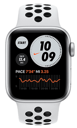 Apple Watch Nike SE 40mm Caja plata / Correa plateada
