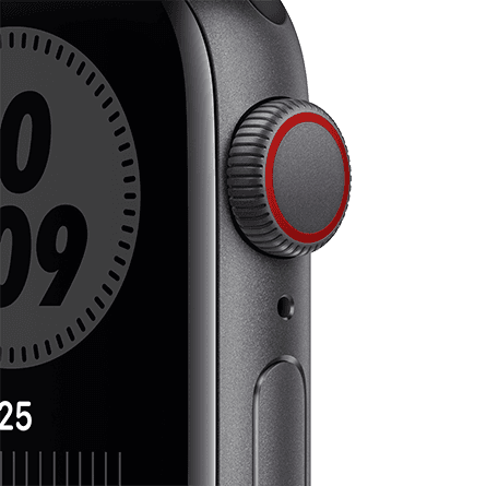 Apple Watch Nike SE 44mm Caja space grey / Correa negra Apple Watch Nike SE 44mm Caja space grey / Correa negra