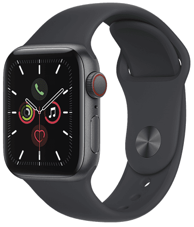 Apple Watch SE (2021) GPS + Cellular 44 mm Caja gris espacial / Correa deportiva medianoche