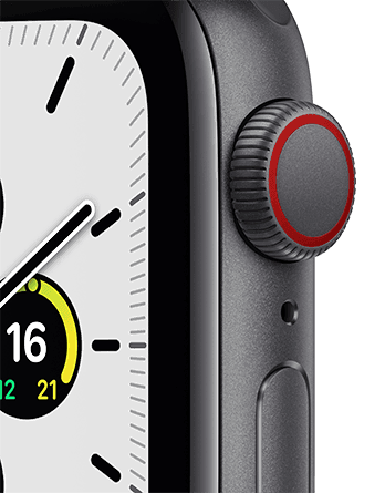 Apple Watch SE (2021) GPS + Cellular 44 mm Caja gris espacial / Correa deportiva medianoche