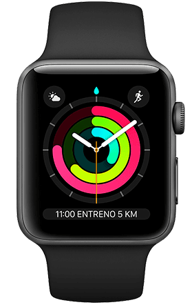Apple Watch Series 3 42 mm - Caja aluminio con correa deportiva blanca Apple Watch Series 3 42 mm - Caja aluminio con correa deportiva blanca