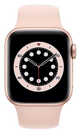Apple Watch Series 6 40mm Caja oro / Correa deportiva rosa